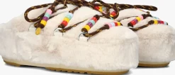 MOON BOOT te instappers mule faux fur beads wit Best