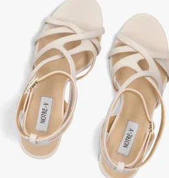 NOTRE-V te sandalen met hak 42527 wit Best