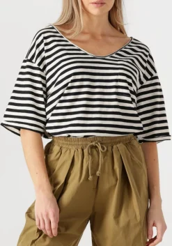 PENN & INK te top t-shirt stripe wit Online