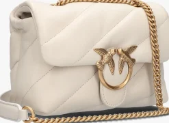 PINKO te schoudertas love puff mini wit New