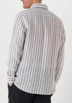 PROFUOMO te klassiek overhemd shirt x-cutaway linen wit Sale