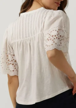 RUBY TUESDAY te blouses salome blouse h half embro sleeves and round neck wit Best