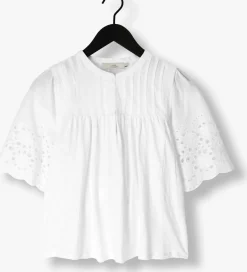 RUBY TUESDAY te blouses salome blouse h half embro sleeves and round neck wit Best