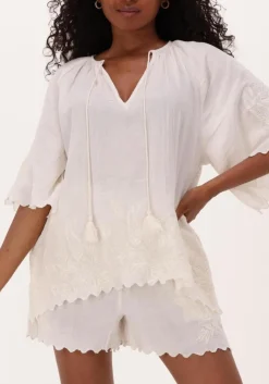 SISSEL EDELBO te blouses sandra organic cotton blouse wit Discount