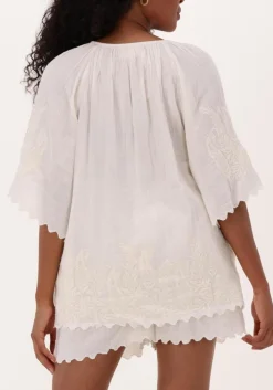 SISSEL EDELBO te blouses sandra organic cotton blouse wit Discount