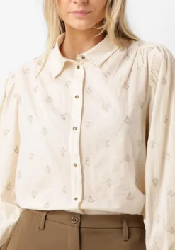SUMMUM te blouses blouse scattered embro solid wit Clearance