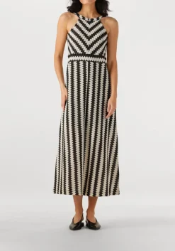 SUMMUM te maxi jurk long halter fine crochet dress wit