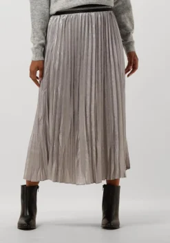SUMMUM te midirok pleated skirt lamee metallic wit Clearance