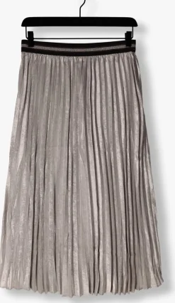 SUMMUM te midirok pleated skirt lamee metallic wit Clearance