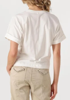 SUMMUM te t-shirt boxy artwork tee wit