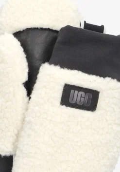 UGG te handschoenen fluff mitten h logo tape wit Online