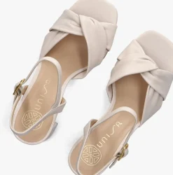 UNISA te sandalen met hak medway wit New