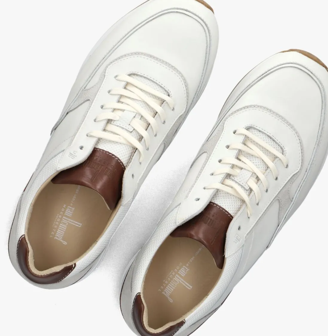 VAN BOMMEL te lage sneakers sbm-10020 libra wit New