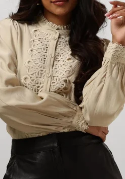 AAIKO blouses isalee uni vis 483 zand New