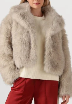 COPENHAGEN MUSE teddy jas cmplushy-jacket zand Outlet