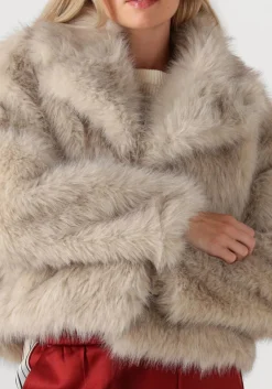 COPENHAGEN MUSE teddy jas cmplushy-jacket zand Outlet