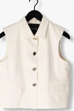 HERSKIND gilet brian vest - gold buttons zand