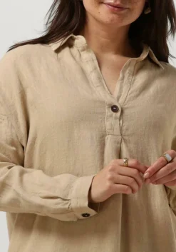 PENN & INK midi jurk s23z556ltd zand Sale