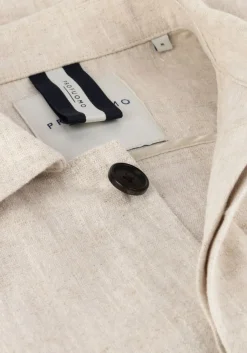 PROFUOMO overshirts overshirt cotton linen zand Best