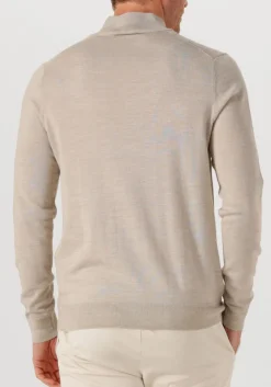 PROFUOMO trui pullover half zip merino zand Best