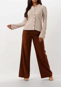 SECOND FEMALE trui jakarta knit collar zand Clearance