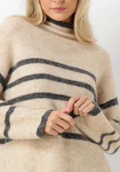 SECOND FEMALE trui ovalis knit t-neck zand Online