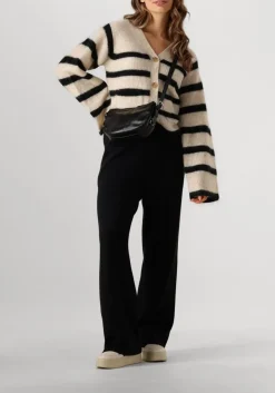 SECOND FEMALE vest ovalis knit wide sleeve cardigan zand Online