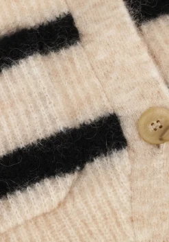 SECOND FEMALE vest ovalis knit wide sleeve cardigan zand Online