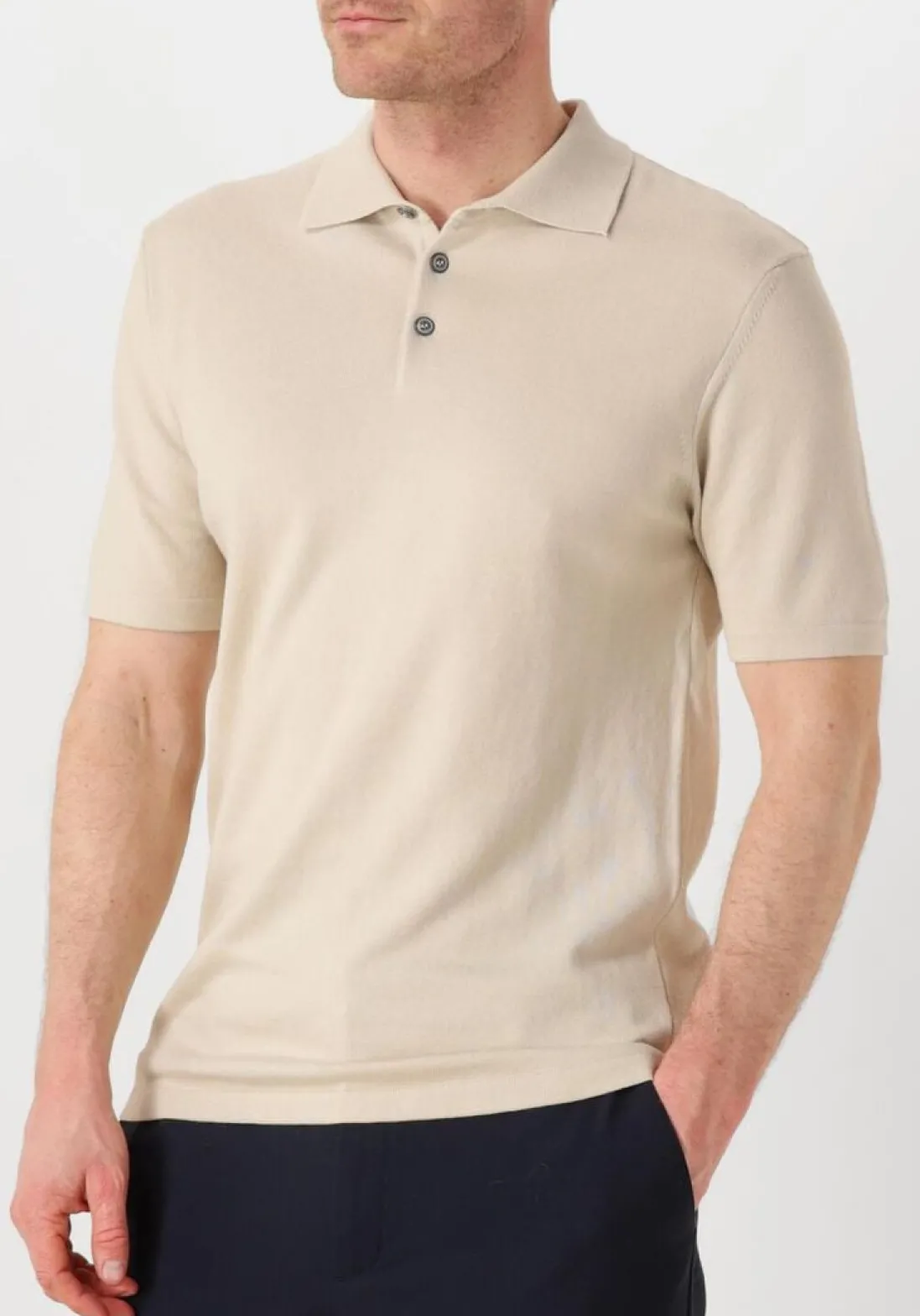 THE GOODPEOPLE polo plan zand Hot