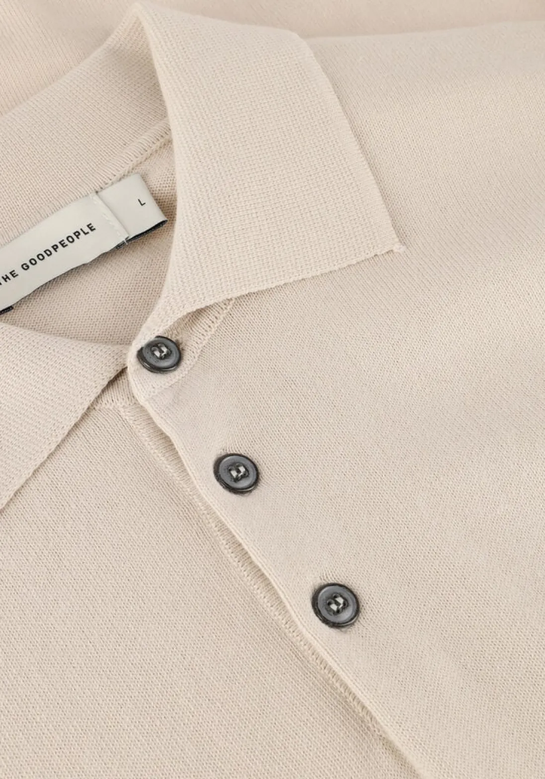 THE GOODPEOPLE polo plan zand Hot