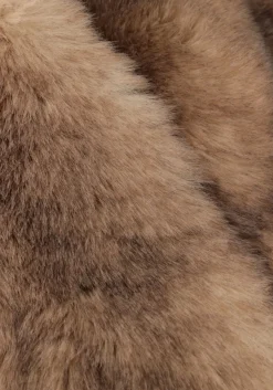 VANESSA BRUNO faux fur jas marcello vest zand Online