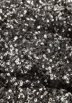 ACCESS en mini jurk sequin mini dress with v necklin zilver Discount