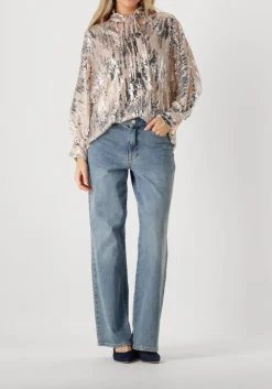 AMAYA AMSTERDAM en blouses glitter blouse zilver Best