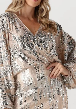 AMAYA AMSTERDAM en mini jurk every dress zilver New