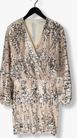 AMAYA AMSTERDAM en mini jurk every dress zilver New