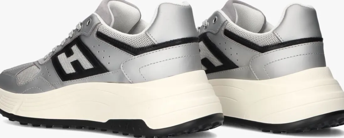 HOGAN en sneakers met mesh sneaker zilver Outlet