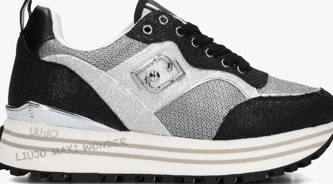 LIU JO en lage sneakers maxi wonder 73 zilver Outlet