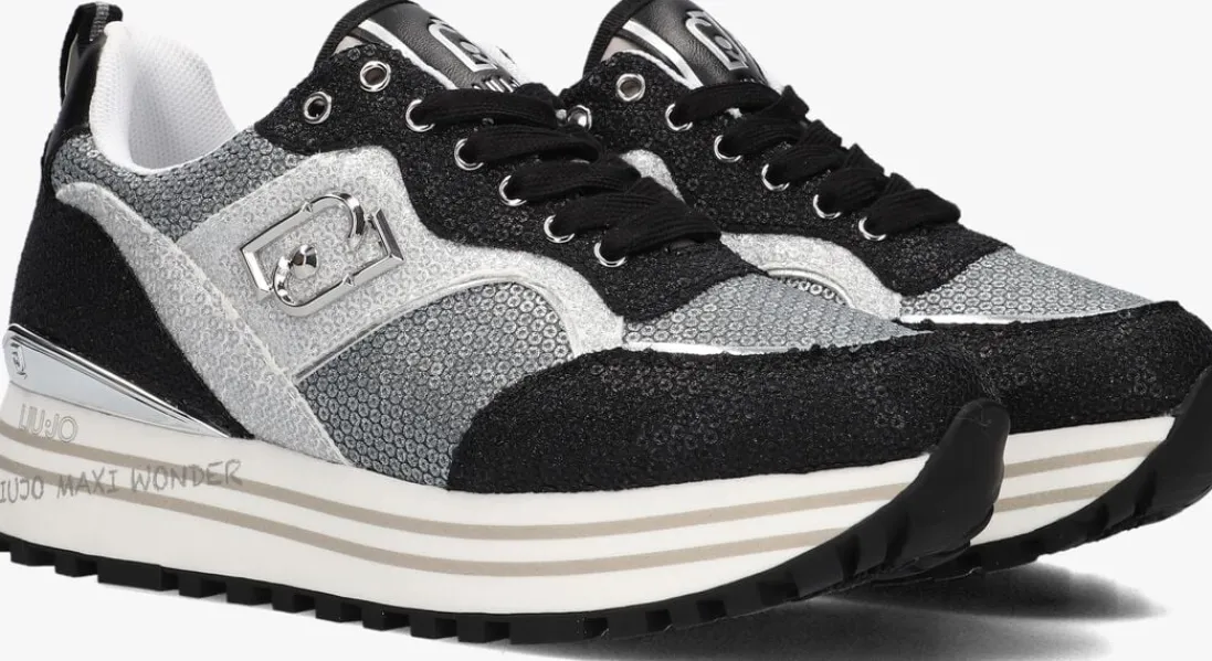 LIU JO en lage sneakers maxi wonder 73 zilver Outlet