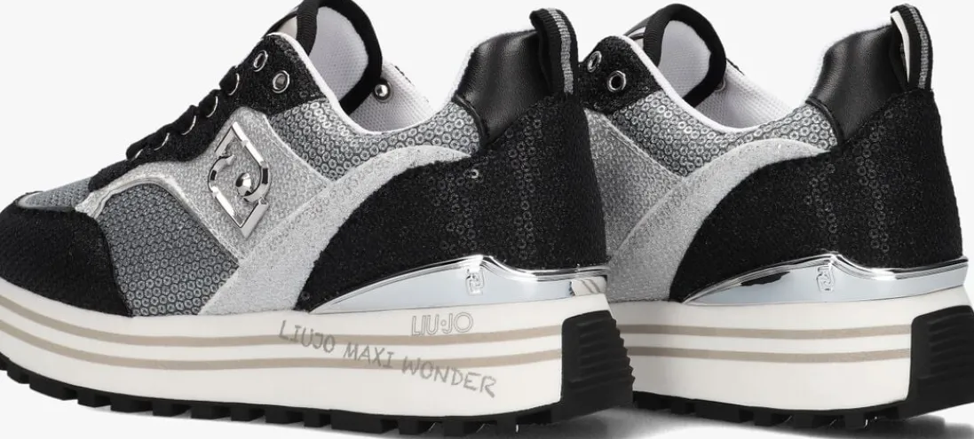 LIU JO en lage sneakers maxi wonder 73 zilver Outlet