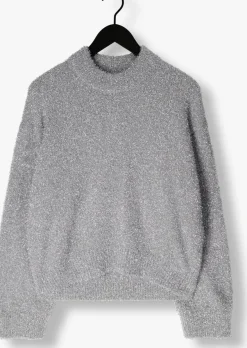 SECOND FEMALE en trui lamilla knit o-neck zilver Online