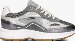 FLORIS VAN BOMMEL lage sneakers sfw-10101 zilverkleurig New