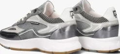 FLORIS VAN BOMMEL lage sneakers sfw-10101 zilverkleurig New