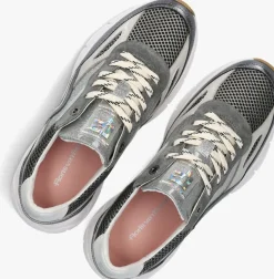 FLORIS VAN BOMMEL lage sneakers sfw-10101 zilverkleurig New