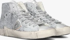 PHILIPPE MODEL hoge sneakers prsx high woman zilverkleurig Hot