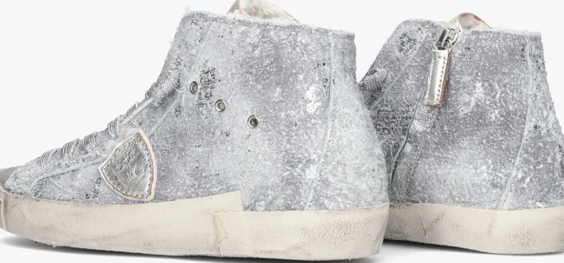 PHILIPPE MODEL hoge sneakers prsx high woman zilverkleurig Hot