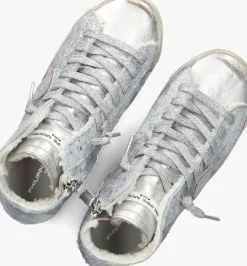 PHILIPPE MODEL hoge sneakers prsx high woman zilverkleurig Hot
