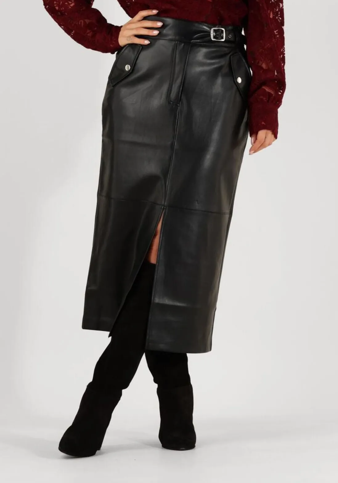 AAIKO e midirok vicky pu 766 zwart Hot