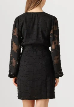 AAIKO e mini jurk eloise chiffon flower pes 509 zwart Hot