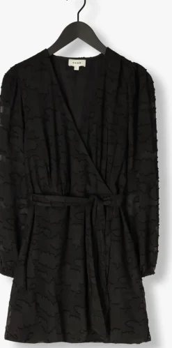 AAIKO e mini jurk eloise chiffon flower pes 509 zwart Hot