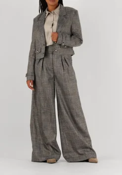 AAIKO e pantalon frederique tweed vis 540 zwart Best